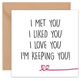Felbridge Studio - Valentines Card - Valentines Card Husband - Valentines Card Him - Wife Her Boyfriend Fiancé Funny Girlfriend Fiancee - Gay Lesbian - Valentine's Cards Rude Cute Naughty Large -14cm