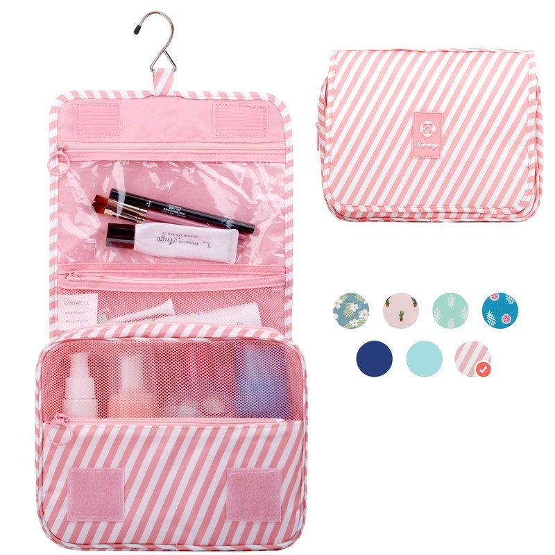 Narwey Hanging Travel Toiletry Bag Cosmetic Make up Organizer for