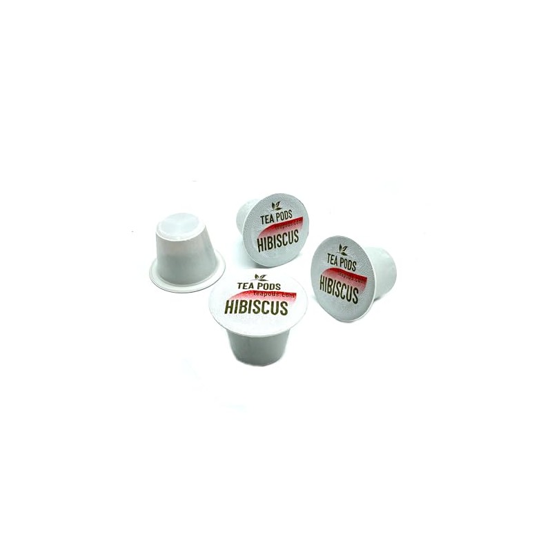 10 Hibiscus herbal pods compatible with Nespresso OriginalLine, hibiscus single-serve