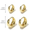 Krstudent Gold Hoop Earrings for Women,18K Gold Plated Earring Small