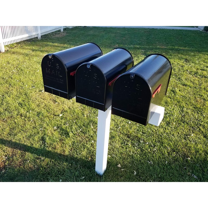 Handy Post for 3 XL Mailboxes, 42-in x 40-in, Heavy