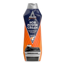 Astonish 500ml Specialist Hob Cleaner Zesty Lemon Cream for Electric Stovetops - Microwave Degreaser, Stove Surface Polish, Tough Grease Remover, Vegan Non Toxic Kitchen Scrub