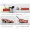 Mcoser 150 Sets Bronze Leather Rivets 12mm x 10mm Tubular