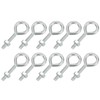 PATIKIL M3x16mm Eye Bolts, 10 Pcs Carbon Steel Threaded Eyebolt