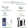 AIBOO 24V Under Counter LED Lights, RGB+White Under Cabinet Lighting