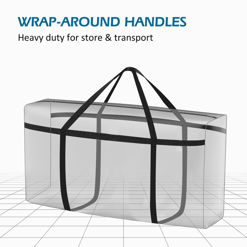 2 Pack 200L Large Storage Bags,Extra Strong Boxes for Moving