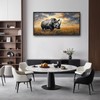 Rhino Large Framed Wall Art Rustic Cool Wild Animal Rhinoceros