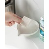 Self Draining Soap Dish, Ceramic Drain Soap Holder Waterfall Design