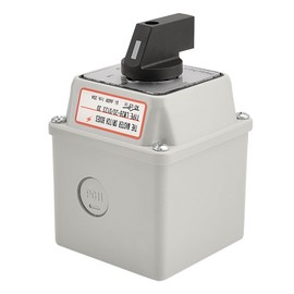 Heschen Universal Rotary Cam Selector Changeover Switch, LW28-20/0123.3D, 660V 20A, 4 Position, 3 Phase, 12 Terminals, CE, with Master Switch Exterior Box LW28-20/4