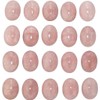 mookaitedecor 10pcs 13x18mm Natural Pink Rose Quartz Crystal Oval Cabochons