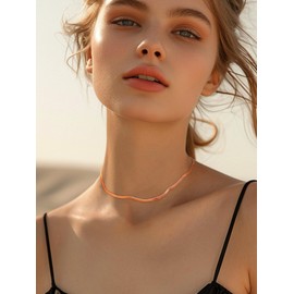 Women's Flat Snake Chain Necklace Stainless Steel in 3 mm 5 mm Flat Snake Choker Simple Necklace without Pendant Multi Layer Suitable in Silver/Gold/Rose Gold with 32 cm/38 cm/46 cm + 9 cm Chain,