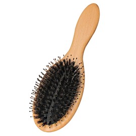 minkissy Boar Bristle Hair Brush Portable Massage Comb for Hair Styling Gentle Detangling Reduces Frizz and Breakage Lightweight and Compact Design