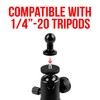 Tackform Aluminum Tripod Adapter with 1/4"-20 Hole and 20mm Ball
