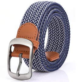 XZQTIVE Braided Belt Stretch Belt for Men and Women Multicolored Woven Golf Belt Elastic Jean Belts (12 Style, Fit Waist 29-32in)