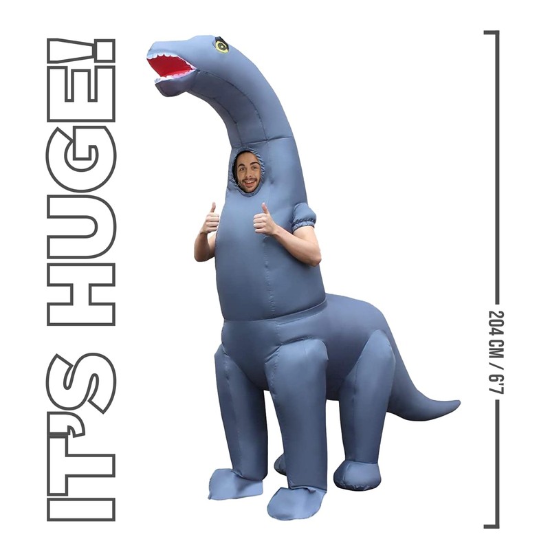 Morph Inflatable Diplodocus Costume Blow Up, Inflatable Dinosaur Costume Adult,