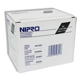 Aguja HiPodérmica Nipro 22gx32mm (1 1/4 ) Negra Caja 100u Capacidad en volumen 0 mL