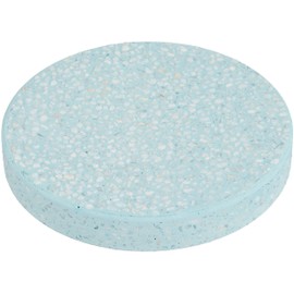 soil diatomaceous earth soap dish bath circle blue