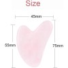 - Gua Sha De Piedra De Cuarzo Rosa 100% Auténtica