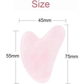 - Gua Sha De Piedra De Cuarzo Rosa 100% Auténtica