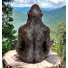 Top Brass 6” Bigfoot Yoga Statue Sasquatch Lotus Pose Meditation