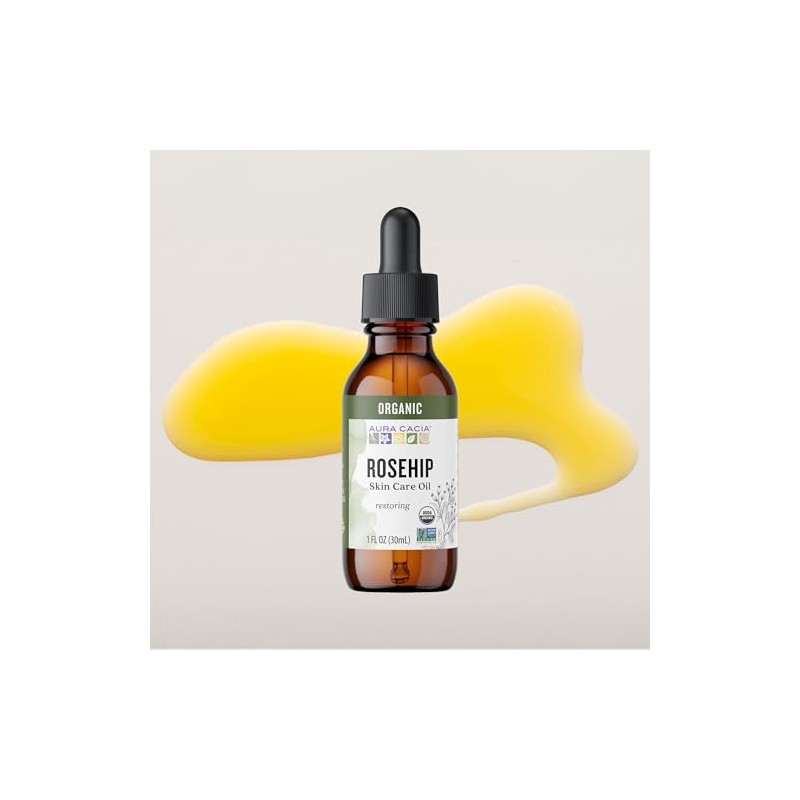 Aura Cacia Organic Natural Skin Care, Restoring Rosehip Oil with