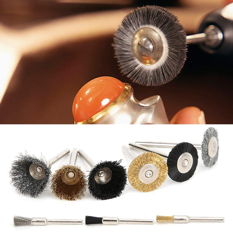 18pcs Wire Wheel Cup Brush Set Aluminum Tool Grinding Tool