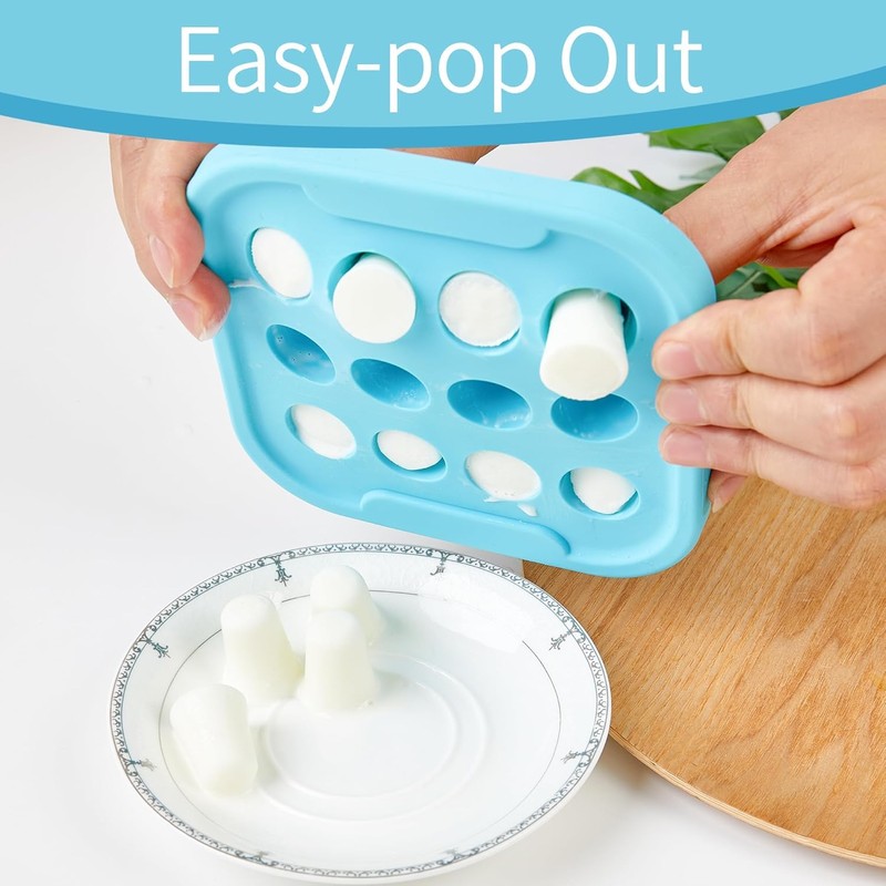 Baby Breastmilk Popsicle Molds,Baby Food Freezer Tray Storage Containers