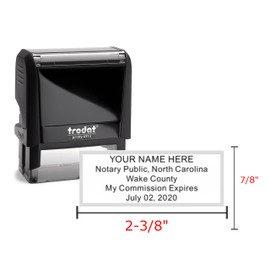 Notary Public Value Package | Modern Journal, Stamp, and Burgundy Supplies Bag | North Carolina