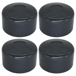 SKIR'CO Pack of 4 Fence Post Caps Round 51 mm Grey Plastic Caps for Round Fence Posts Fence Post Covers Anthracite Grey 7016