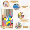 Wooden Puzzle Tetris, Tetris Wooden Game, Stacking Game Tetris, Colourful