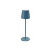 Bloomingville Metal LED Rechargeable Table Lamp with Touch Sensor, Blue