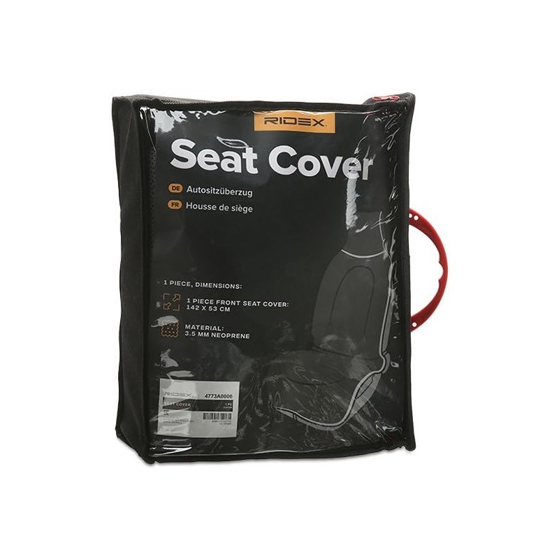 RIDEX 4773A0006 Universal Car Seat Cover Front Neoprene Black