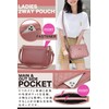 [T.Y.ryanryan] Women's Pouch Shoulder Bag Cross-Body Heart Embroidery PU, white