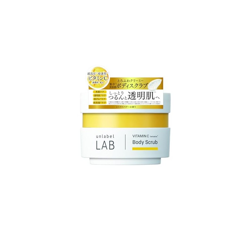 unlabel V Creamy Moist Body Scrub, Citrus Pair Scent, Highly
