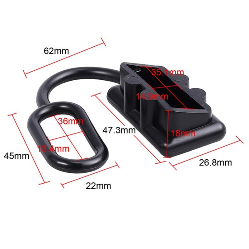 Waterproof & Dustproof 50A Anderson Plug Covers with Securing Loop