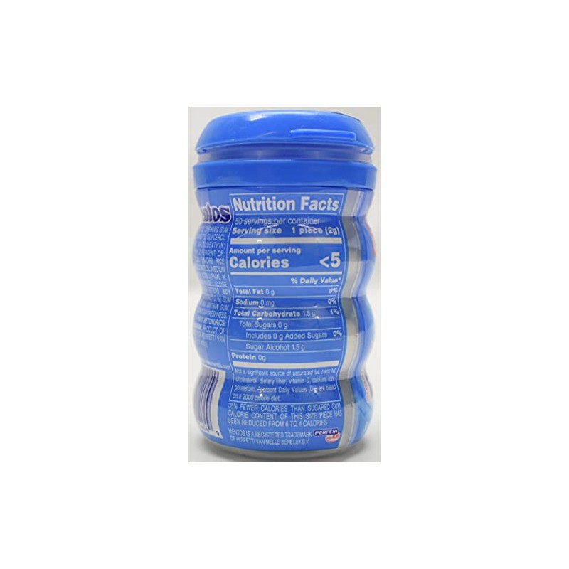 Mentos, Pure Fresh, Gum, Sugar Free, Fresh Mint (Pack of