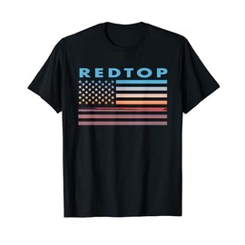 Vintage Sunset American Flag Redtop, Missouri T-Shirt for Women Men