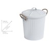 WENKO Gara Cosmetic Bin Matt White – Waste Bin Capacity:
