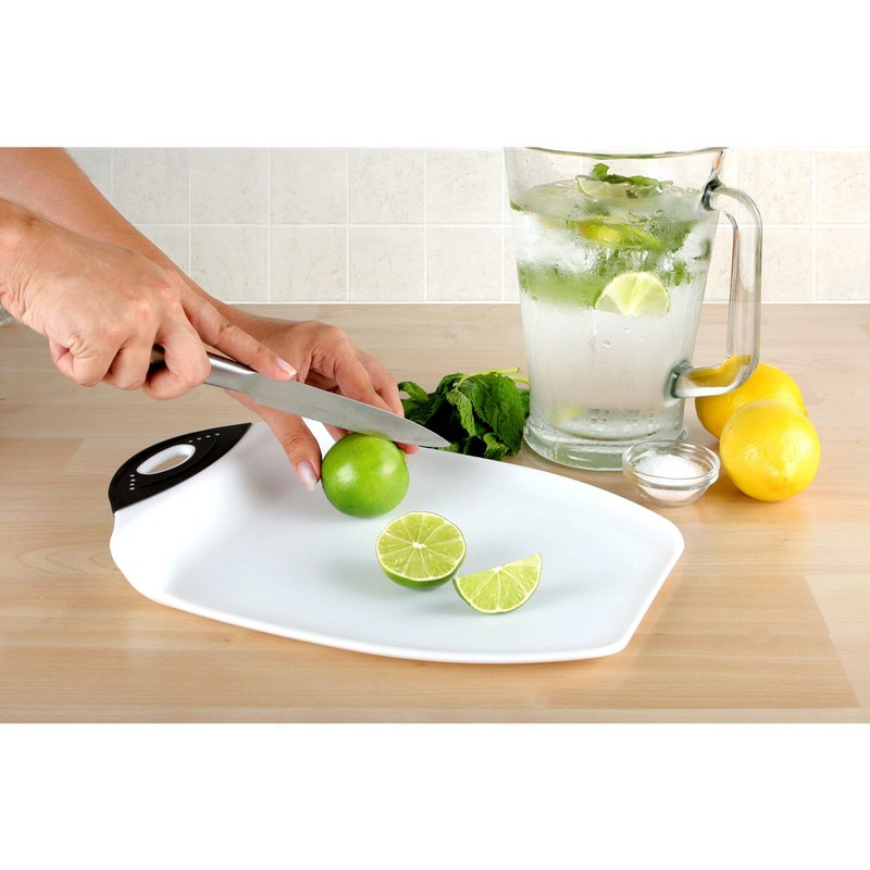 Dexas Chop & Scoop Cutting Board, 9.5 by 13 inches,