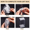 BENECREAT 20 Pcs PVC Transparent Plastic Case, 2.0 x 2.0