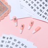 Mabor 15 Sheets Round Number Stickers 1-300, Small Clear Consecutive