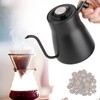 850ml Stainless Steel Drip Over Coffee Kettle Gooseneck with Wooden