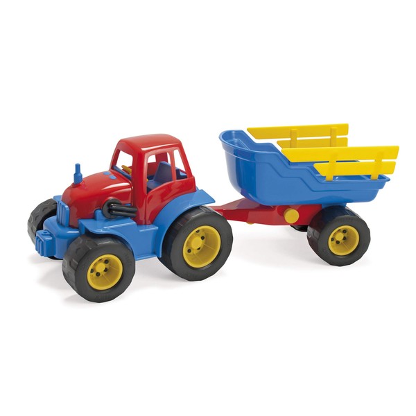 Dantoy Tractor with Trailer, Kids Toy Vehicle, Made in Denmark
