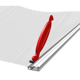 Windhager Protection against insects Beading Rubber Cord Attaching Fly Screen Fabric Ø 5 mm x 5 m, White, tool included