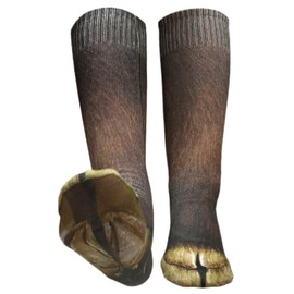 Givurao Funny 3D Animal Paw Socks, 3D Print Animal Feet Pattern Novelty Socks Unisex Animal Paw Crew Socks for Women Men White Elephant Gag Gifts Birthday Party Favors Christmas Stocking Stuffer