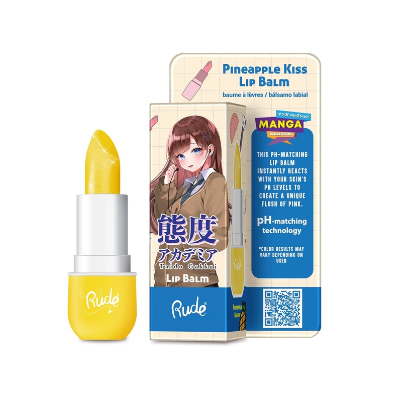 Manga Collection Lip Balm - Pineapple Kiss by Rude Cosmetics