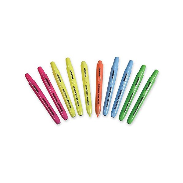 Skilcraft Retractable Chisel Tip Highlighters (NSN5548208)