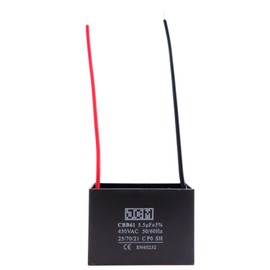 JCM 2 Wire Ceiling Fan Capacitor 5.5uF 450VAC CBB61