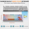 BlueFinger 75% Wireless Gaming Keyboard and Mouse with Smart Display,