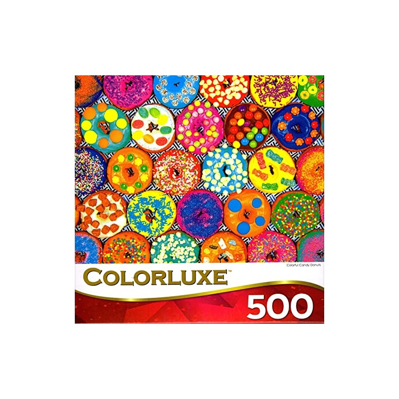 Colorful Candy Donuts 500 Piece Puzzle